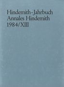 Hindemith - Jahrbuch, 1984/XIII.