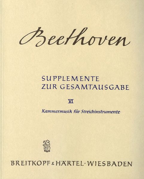 Kammermusik Für Streichinstrumente / edited by Willy Hess.