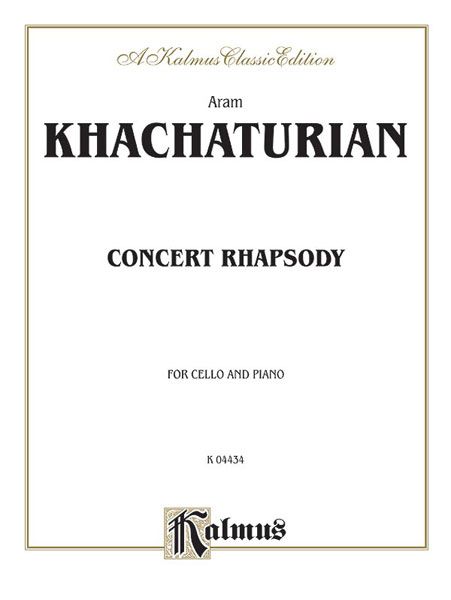 Concerto Rhapsody : For Cello and Orchestra (1963) - Piano reduction.