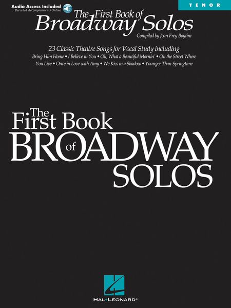 First Book of Broadway Solos : For Tenor.