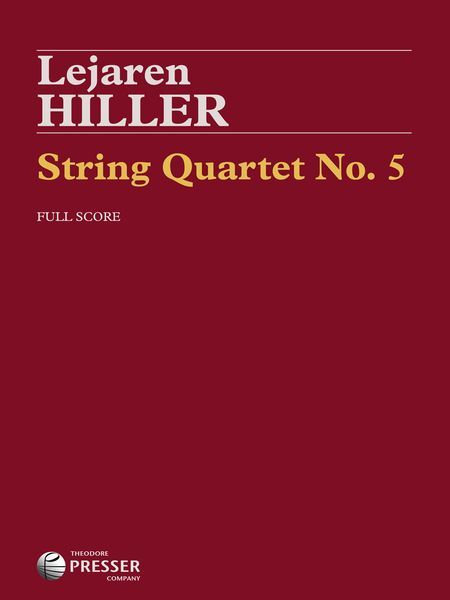 String Quartet No. 5 : In Quarter Tones (1965).