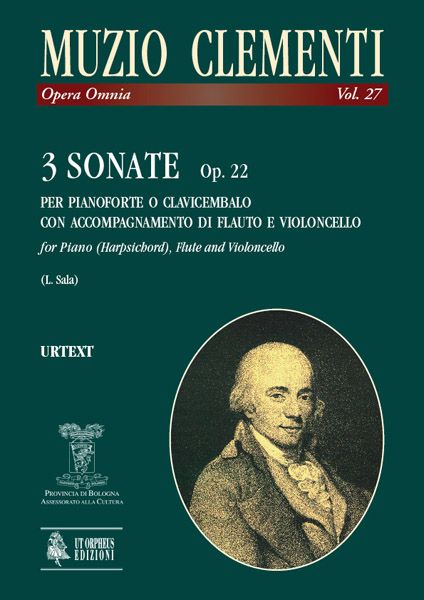 3 Sonatas, Op. 22 : For Piano (Harpsichord), Flute and Cello / edited by Luca Sala.