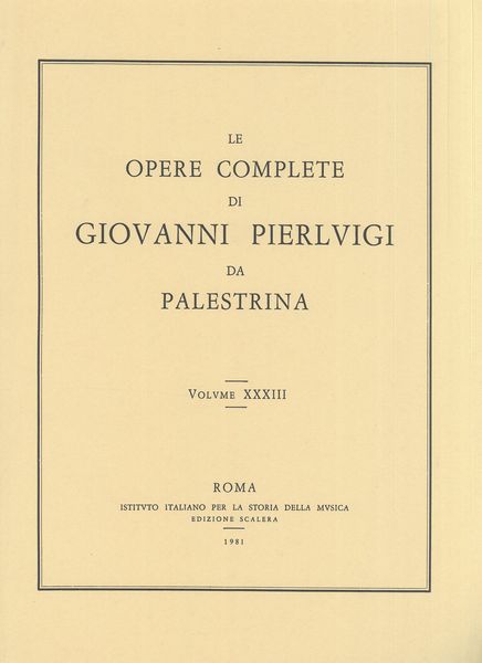 Composizioni Latine A 8 E 9 Voci / Edited By Lino Bianchi.