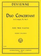 Duo Concertante In G Major, IX No. 5 : For Two Flutes.
