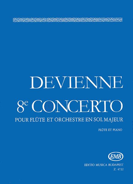 Concerto No. 8 In G Major : For Flute & Orchestra - Piano reduction.