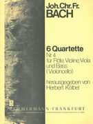 6 Quartette No. 4 : For Flute, Violine, Viola, and Bass (Violoncello).