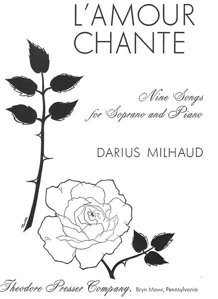 Amour Chante : Nine Songs For Soprano and Piano.