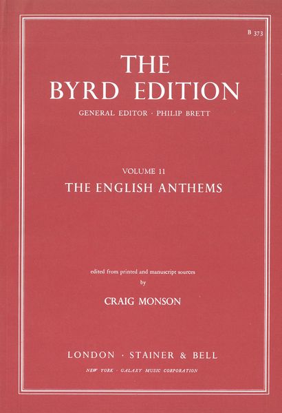 English Anthems / Edited By Craig Monson.