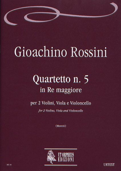 Quartetto N. 5 In Re Maggiore : Per 2 Violini, Viola E Violoncello.