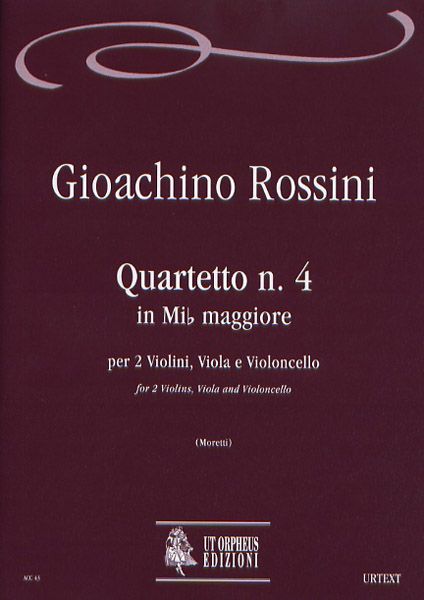 Quartetto N. 4 In Mi Bemole Maggiore : Per 2 Violini, Viola E Violoncello.