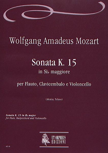 Sonata K. 15 In Si Flat Maggiore : Per Flauto, Clavicembalo E Violoncello.