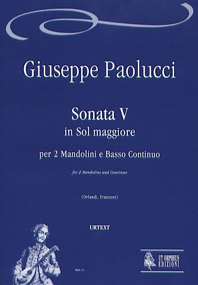 Sonata V In Sol Maggiore : Per 2 Mandolini E Basso Continuo.