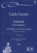 Concerto In la Maggiore : Per Mandolino, Archi E Basso Continuo - Piano reduction.