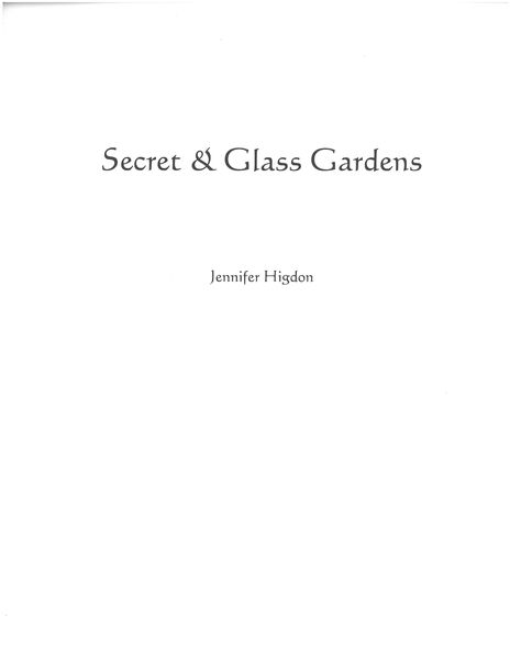Secret & Glass Gardens : For Piano.