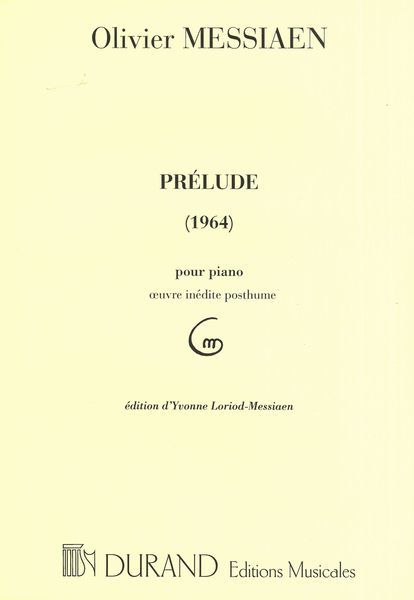 Prelude : For Piano (1964) - Oeuvre Inedite Posthume.