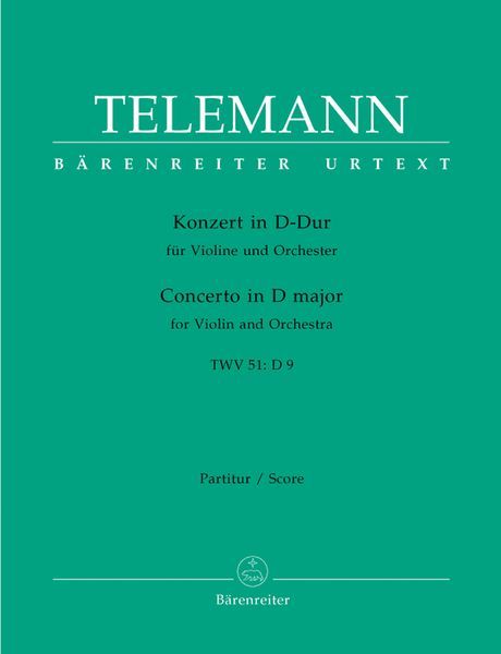 Konzert In D-Dur, TWV 51:D9 : Für Violine und Orchester.