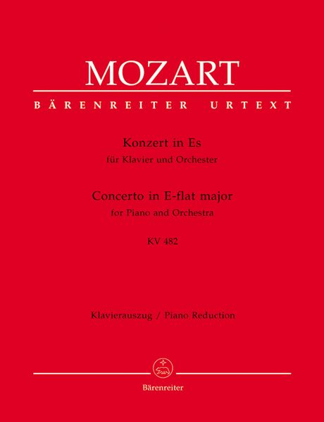 Concerto No. 22 In E Flat Major K. 482 : For Piano and Orchestra - reduction For Two Pianos.