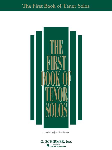 First Book Of Tenor Solos, Part 1 : Book Only / Ed. By Joan Frey Boytim.