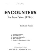 Encounters : For Brass Quintet (1994).