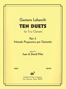 Ten Duets : For Two Clarinets - Part 3 Metodo Progressivo Per Clarinetto / Ed. Jean & David Hite.