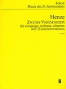Zweites Violin-Konzert : Für Sologeiger, Tonband, Stimmen und 33 Instrumentalisten.