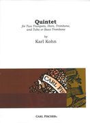 Quintet : For Two Trumpets, Horn, Trombone and Tuba Or Bass Trombone (1976).