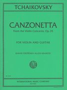 Canzonetta From The Violin Concerto, Op. 35 / transcribed For Violin and Guitar by Allen Krantz.