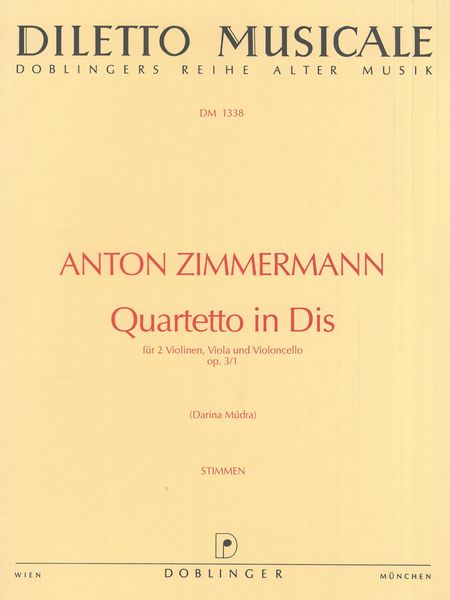 Quartetto In Dis : Für 2 Violinen, Viola Und Violoncello Op. 3/1.