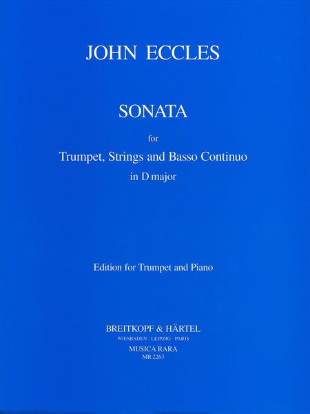 Sonata For Trumpet, Strings and Basso Continuo In D Major - Edition For Trumpet and Piano.