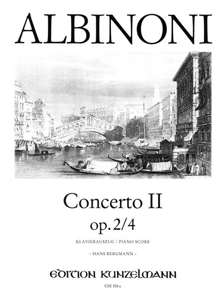 Concerto II, Op. 2/4 E-Moll : Für Violine und Streichorchester - Piano reduction.
