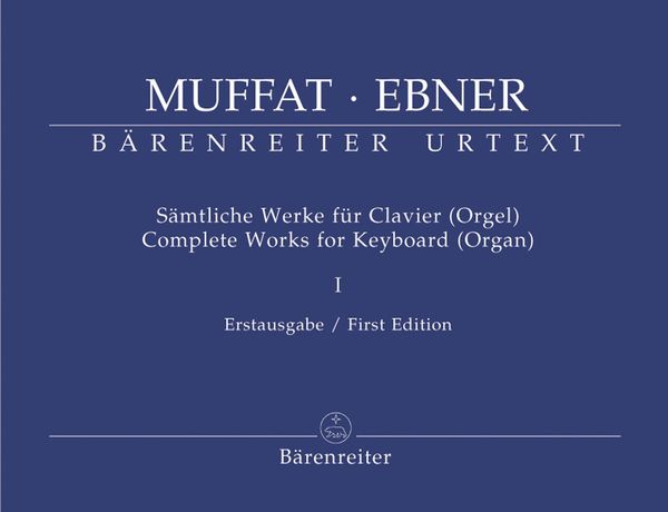 Sämtliche Werke Für Clavier (Orgel), Vol. 1 / edited by Siegbert Rampe.