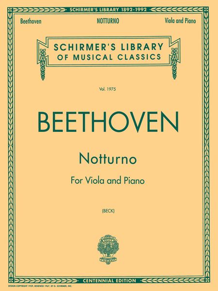 Notturno, Op. 42 : For Viola and Piano.