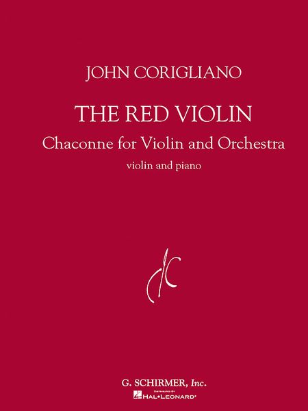 Red Violin : Chaconne For Violin and Orchestra / reduction For Violin and Piano by Erik Nielsen.