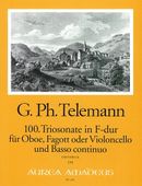 100. Triosonate In F-Dur (TWV 42:F16) : Für Oboe, Fagott Oder Violoncello und B. C. (1st Edition).