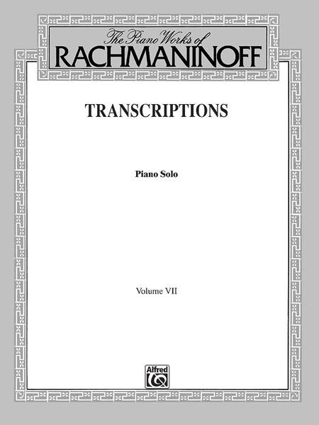 Transcriptions : For Piano Solo.