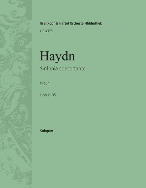 Sinfonia Concertante In B Flat Major Op. 84 Hob. I:105 - Solo Violin Part.