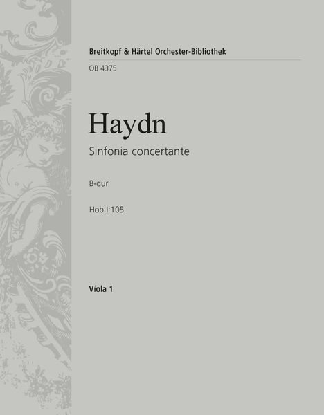 Sinfonia Concertante In B Flat Major Op. 84 Hob. I:105 - Viola Part.