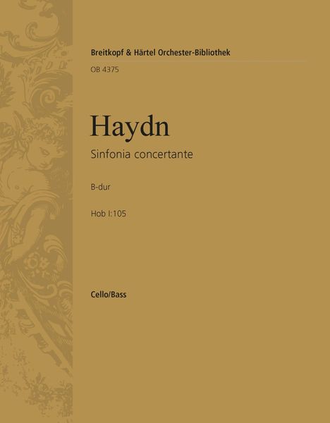 Sinfonia Concertante In B Flat Major Op. 84 Hob. I:105 / Cello / Double Bass Part.