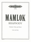 Rhapsody : For Clarinet, Viola And Piano.