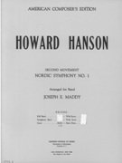 Second Movement, Nordic Symphony No. 1 / arranged For Band by Joseph E. Maddy.