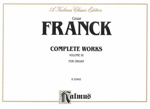 Organ Works, Vol. 3.