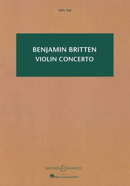 Violin Concerto, Op. 15 : For Violin and Orchestra.