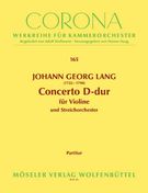 Concerto D-Dur : Für Violine und Streichorchester / herausgegeben von Hanno Haag.