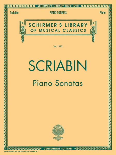 Piano Sonatas.