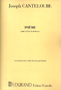 Poeme : For Violon Et Orchestre - reduction For Violin and Piano.