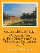Quintett In F-Dur : Für Flöte, Oboe, Violine, Viola, Violoncello und Basso Continuo, Op. 11/3.