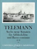 Sechs Neue Sonaten Für Altblockflöte und Basso Continuo, Heft 2: Sonaten 4-6 / Ed. Martin Nitz.