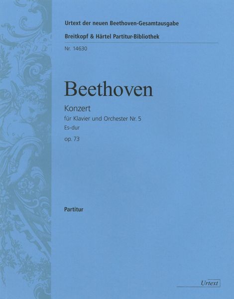 Concerto No. 5 In E Flat Major, Op. 73 : For Piano and Orchestra.