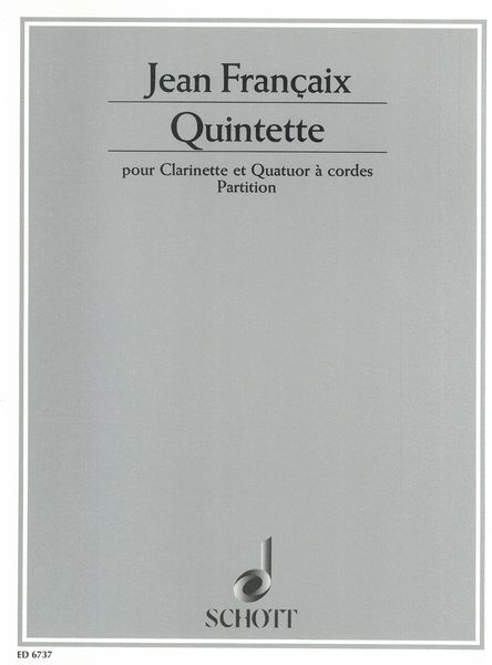 Quintet : For Clarinet and String Quartet (1977).