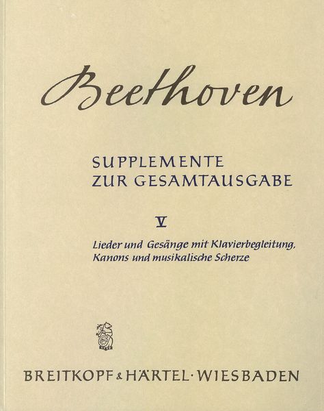 Lieder und Gesänge Mit Klavierbegleitung.